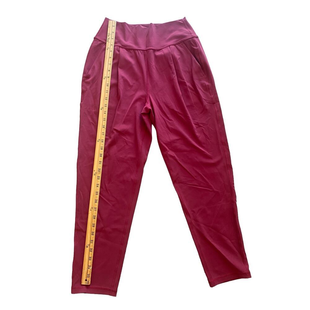 Athleta Elation Women Yoga Pants Coffeeberry Red Joggers Athleisure Small NWOT - Picture 6 of 9